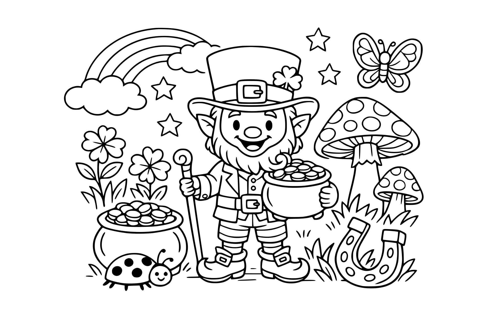 Find the hidden shamrocks (8–hidden items)