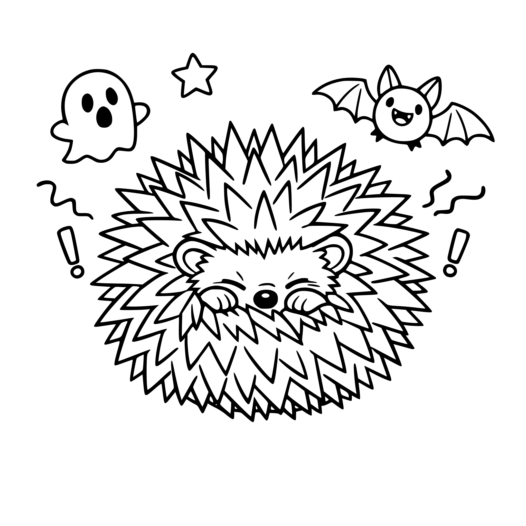 Piko — Miedo / Fear Un erizo que se hace bolita cuando tiene miedo pero descubre que sus púas lo protegen.