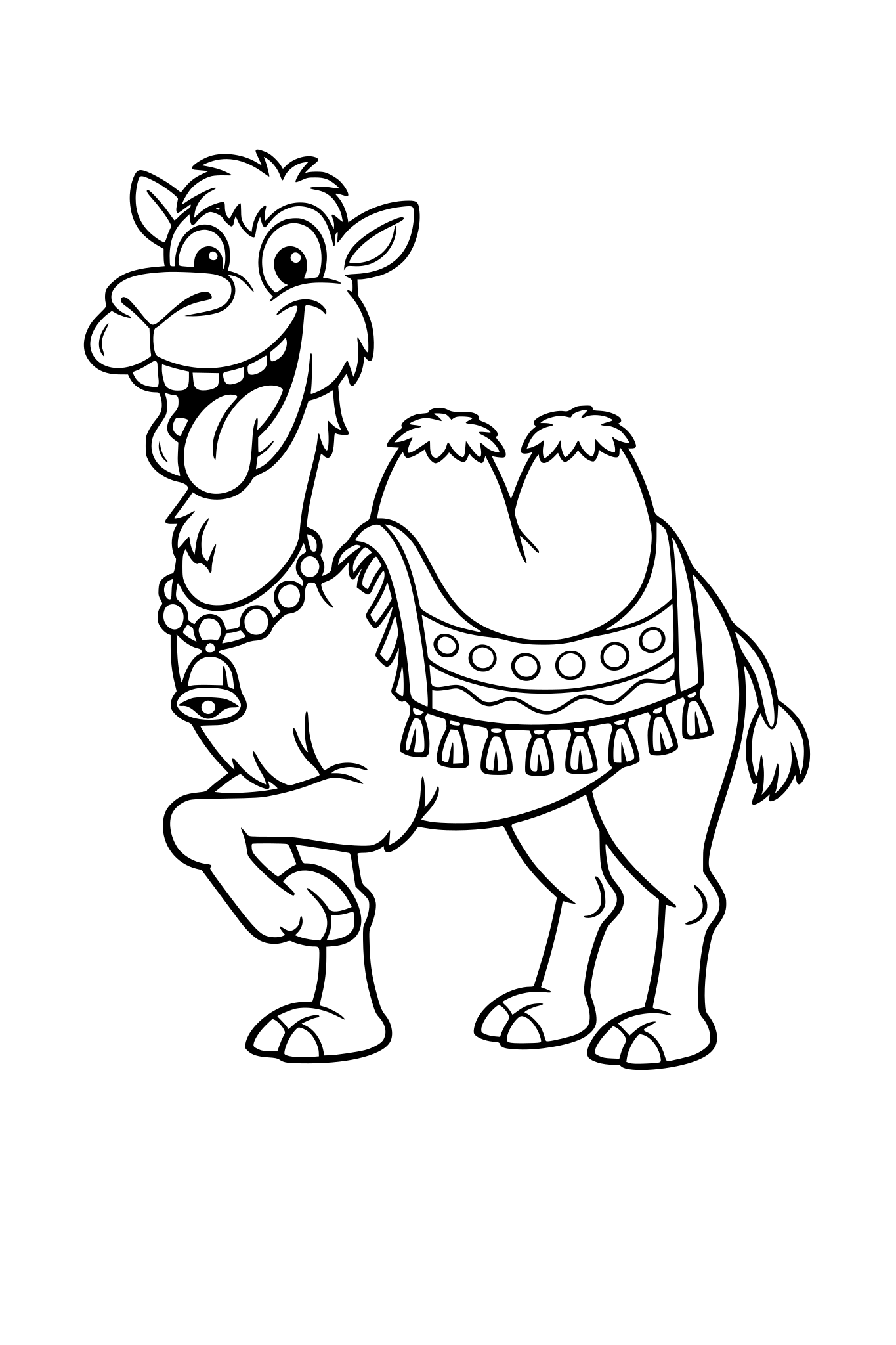 śmieszny wielbłąd