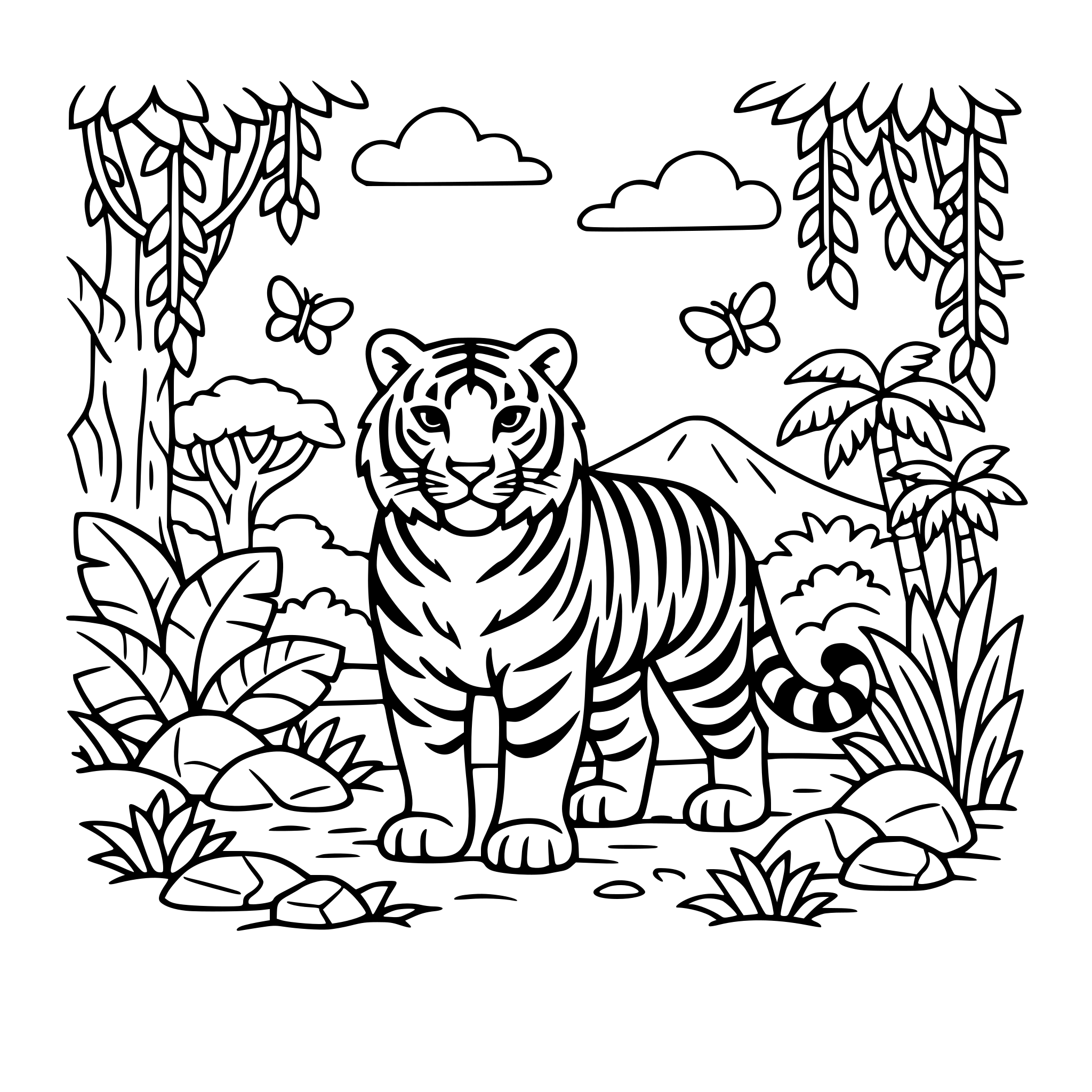 generate a Tiger in a jungle