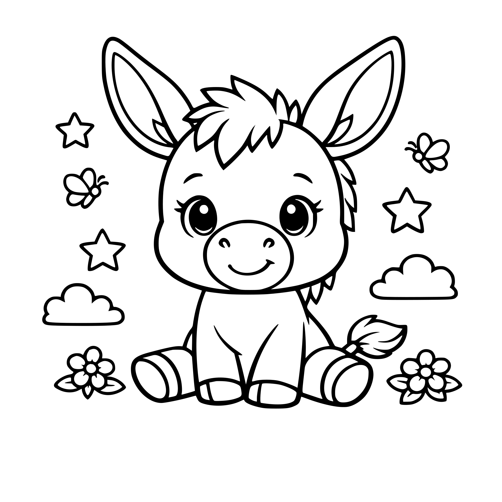 cute donkey