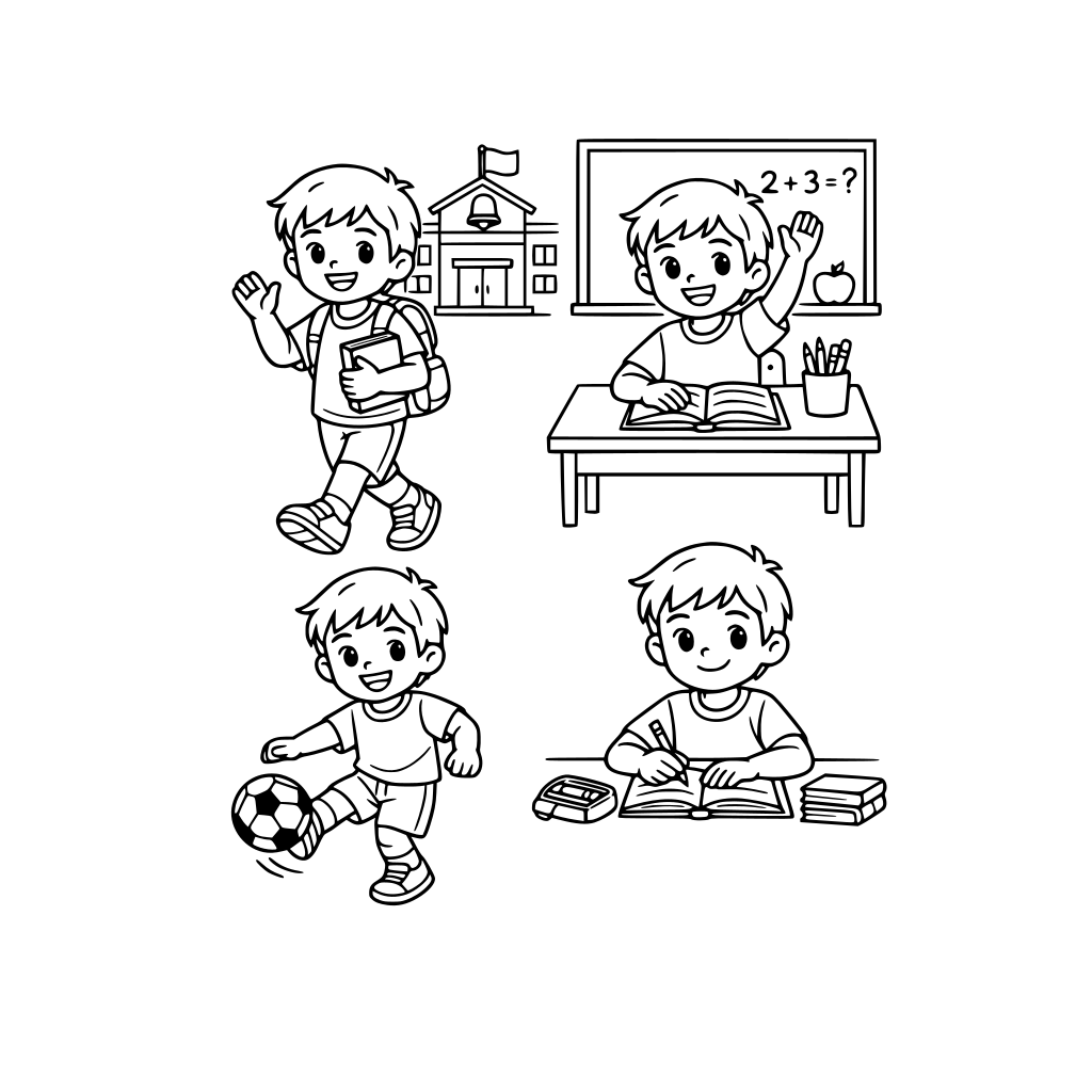 okuldaki oğlumun bir günlük hali