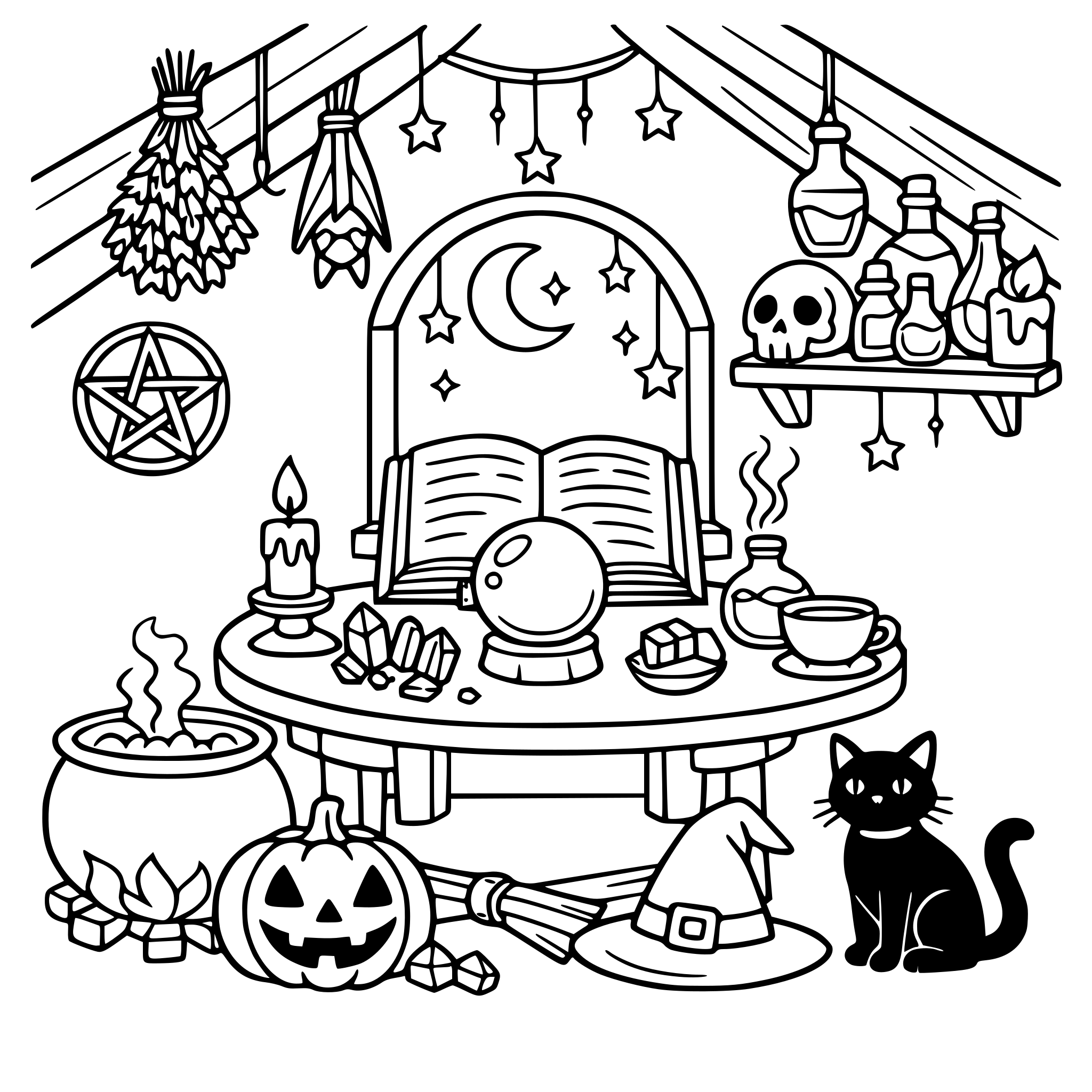 witchy attic cosy spooky