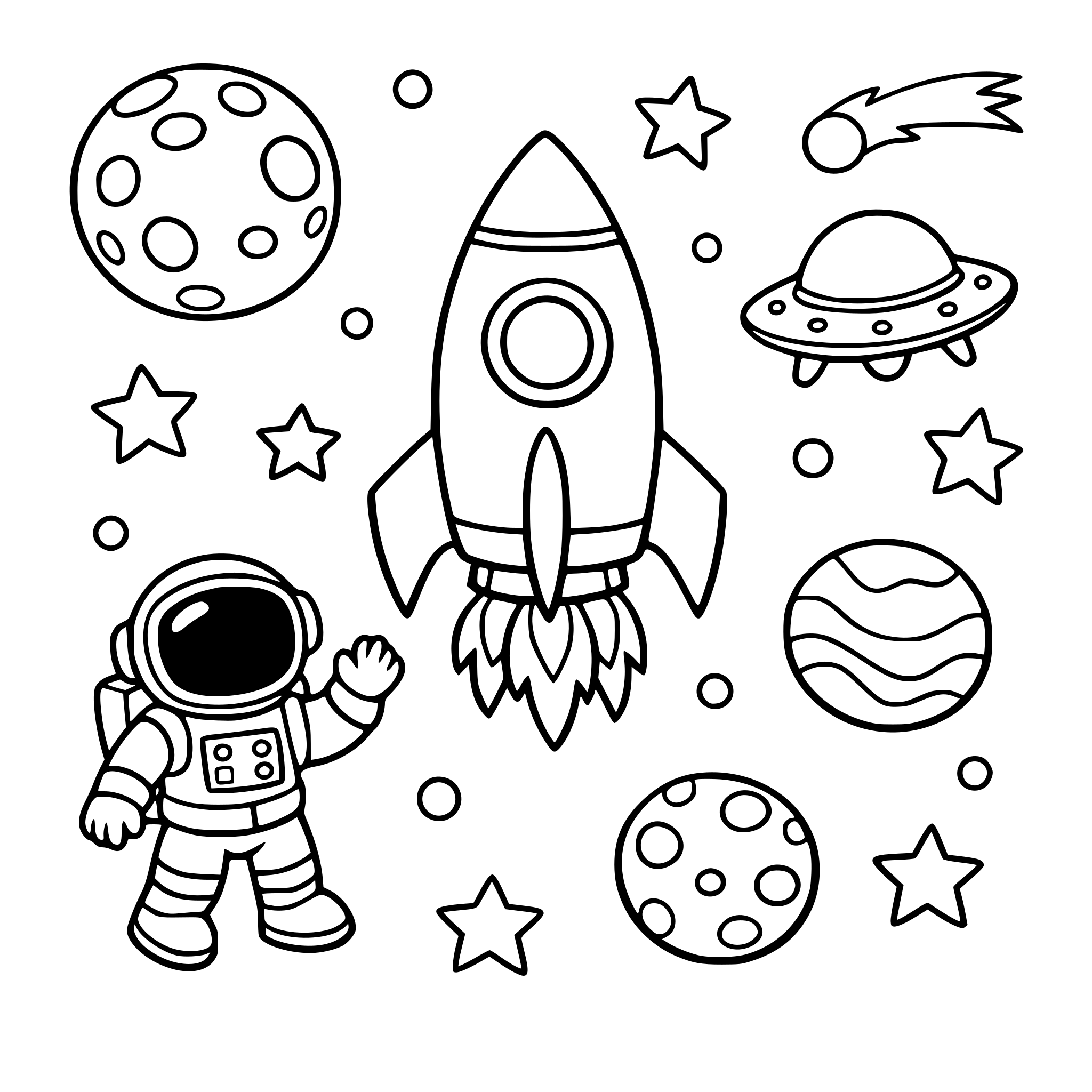 create a simple page of space