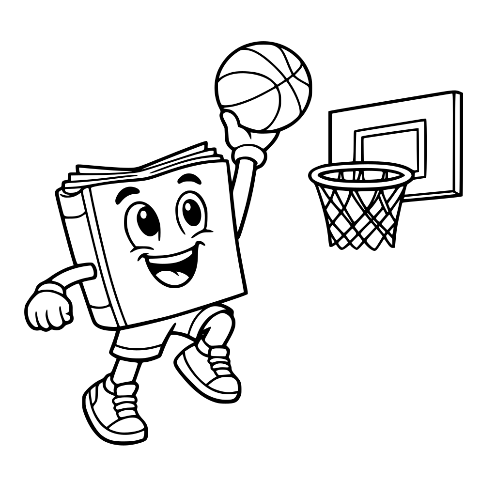 book shooting a basketball