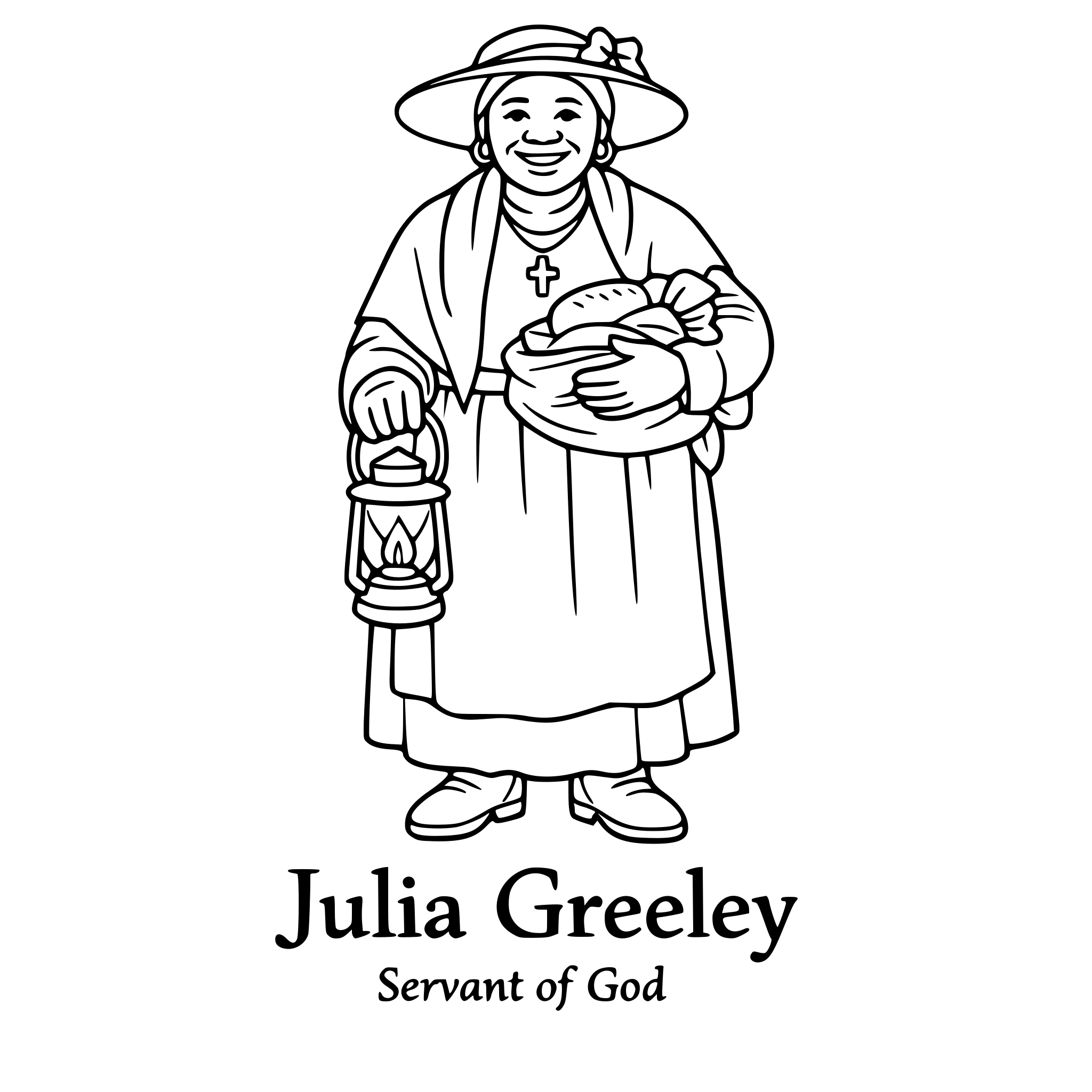 create an image of Julia Greeley Servant of God