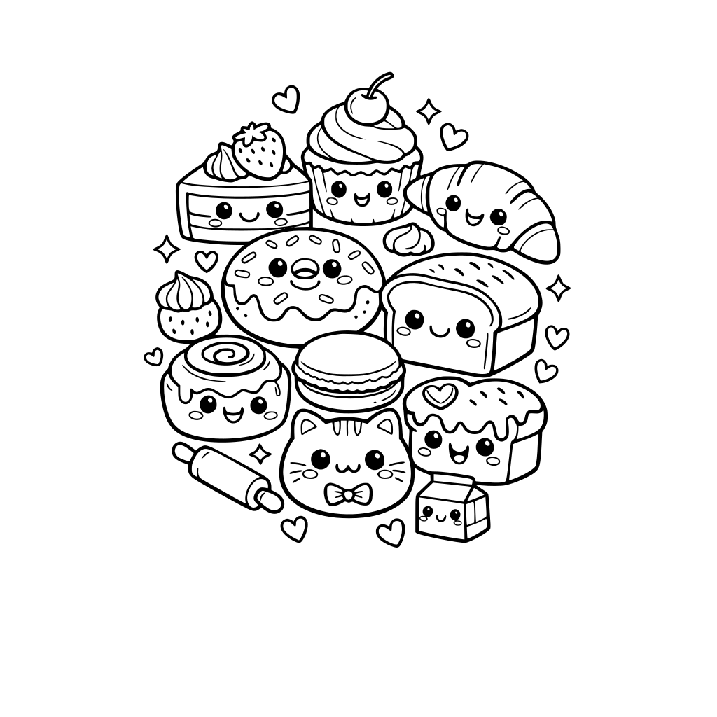 kawaii bakery items