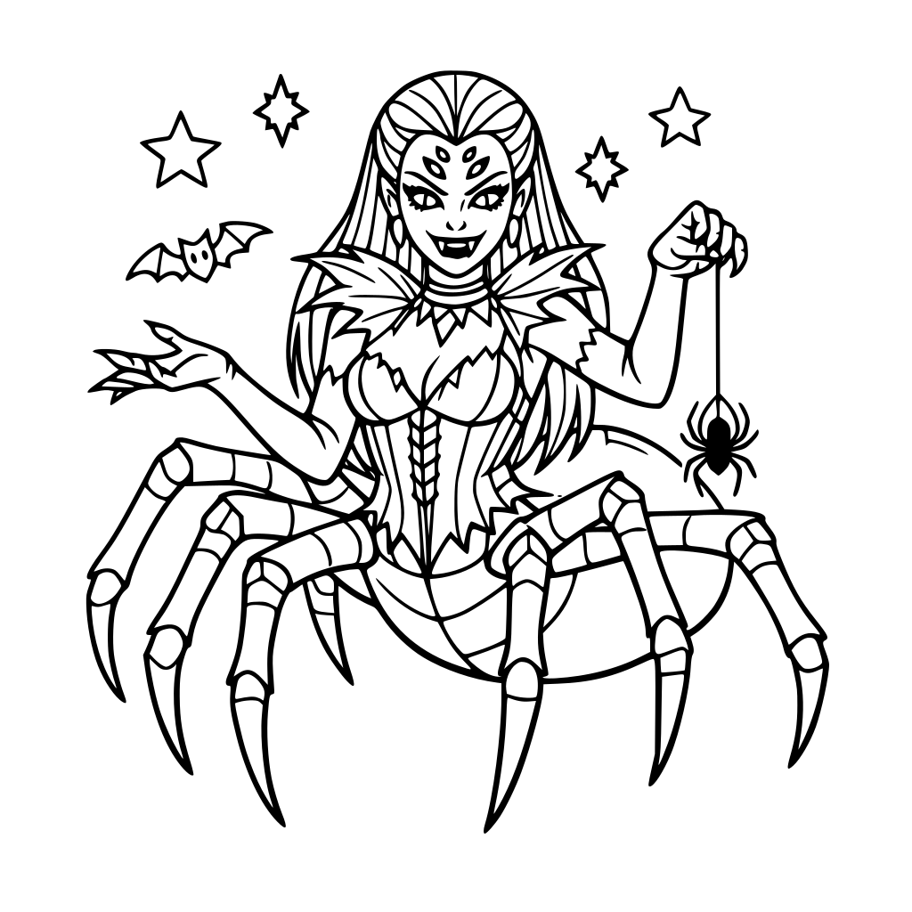 creepy spider lady