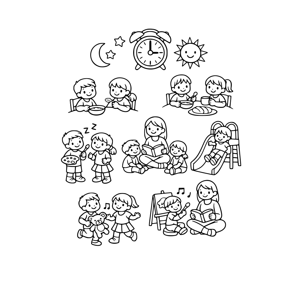 režim dne ve školce