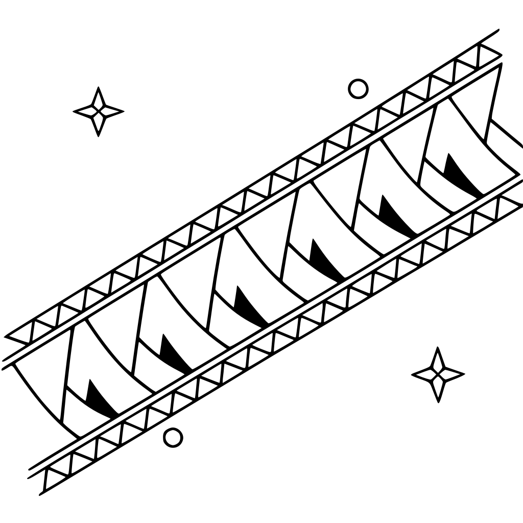 Clean diagonal sweep with oversized triangle blocks inspired by niho patterns. (Polynesian shark-tooth)