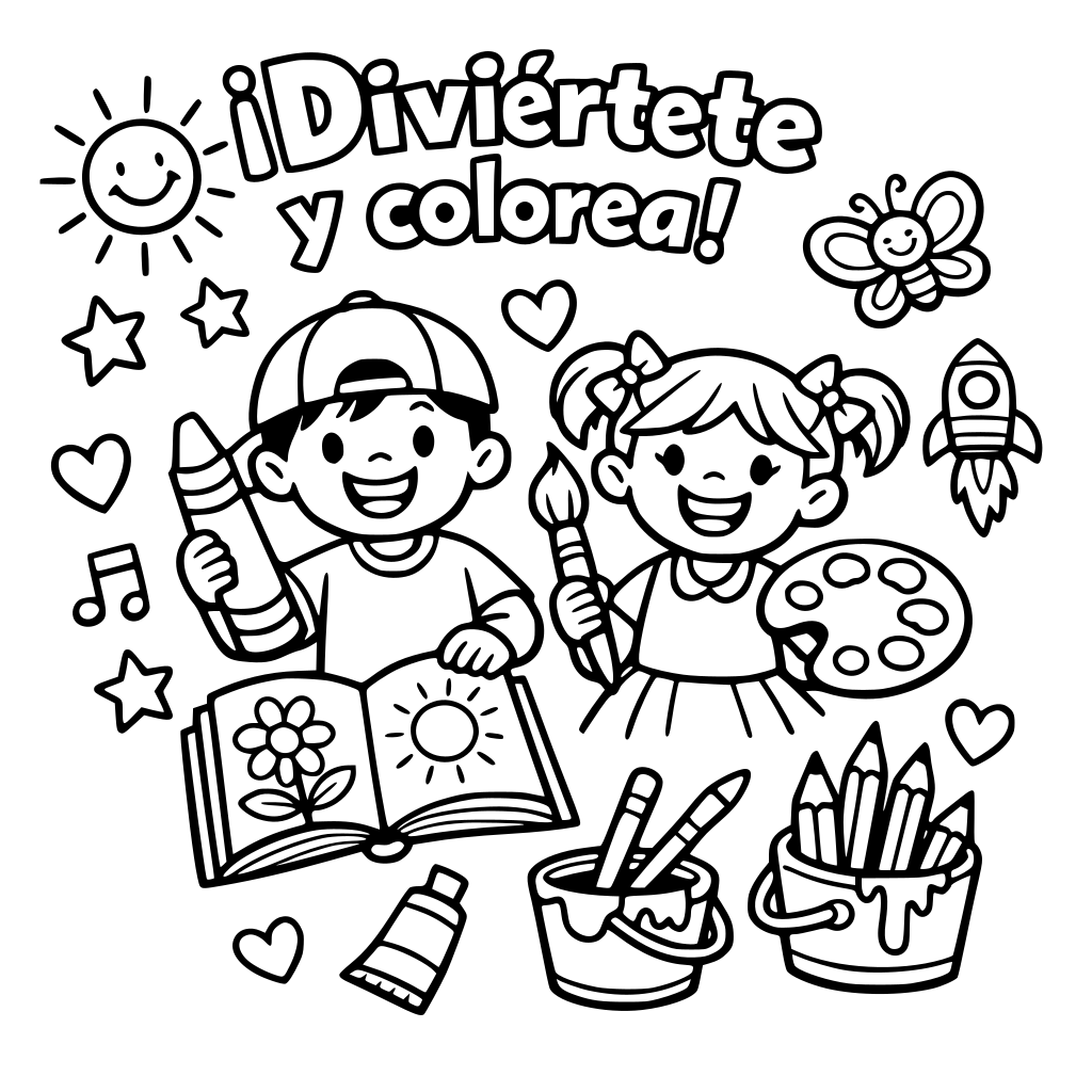 !Diviertete y colorea !