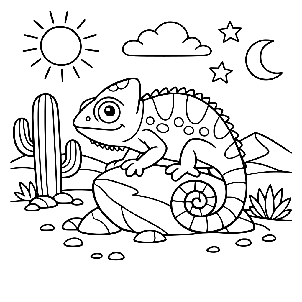 bukalemun çölde yaşayan