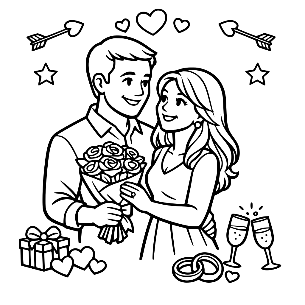 married couple on valentines day