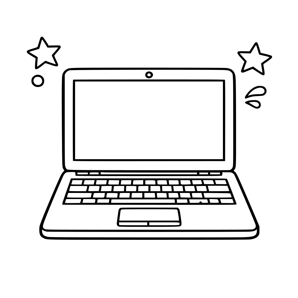 노트북 그림 단순하게