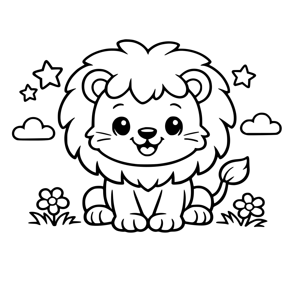a cute lion