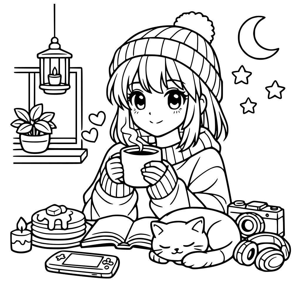 aesthetic cozy anime