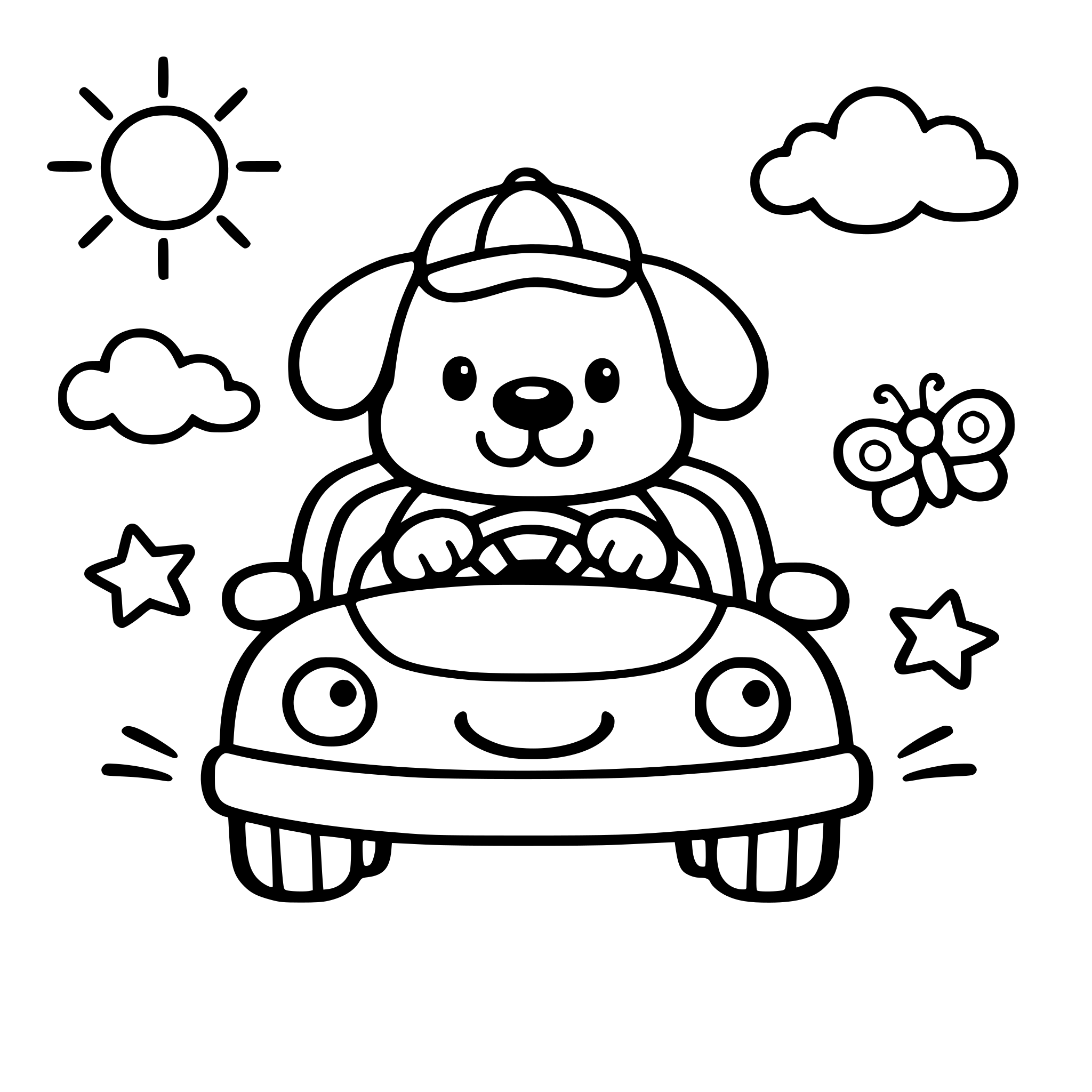 Crea un libro para colorear para niños de 2 a 7 años, con ilustraciones simples, líneas gruesas y diseños grandes fáciles de pintar. Incluye animales, frutas, juguetes y escenas divertidas. Estilo amigable, limpio y atractivo, con páginas en blanco y negro listas para imprimir.