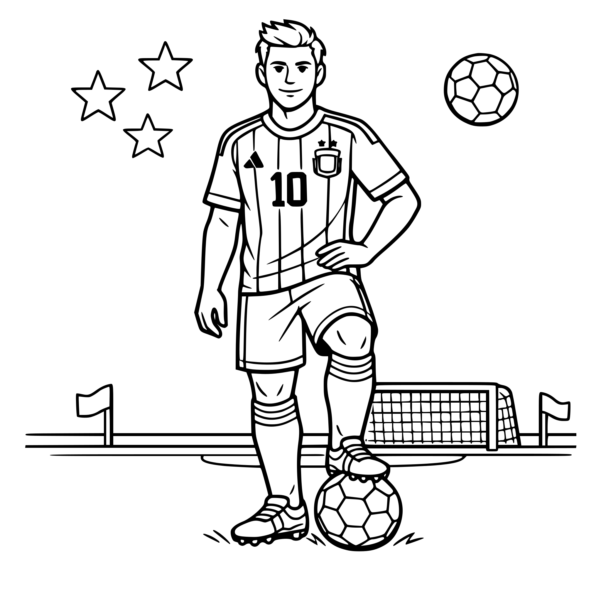 jugador de la seleccion de futbol argentina en la cancha