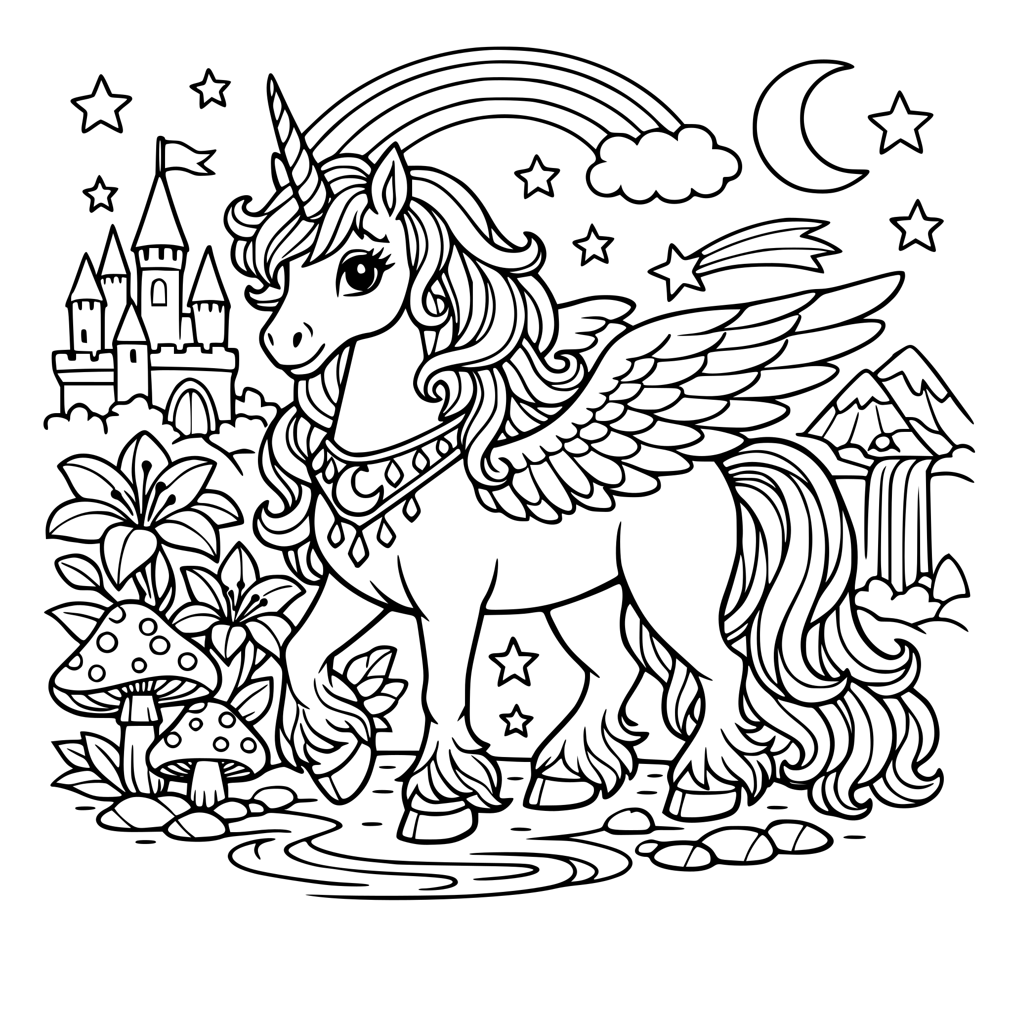 Unicorn lots of details