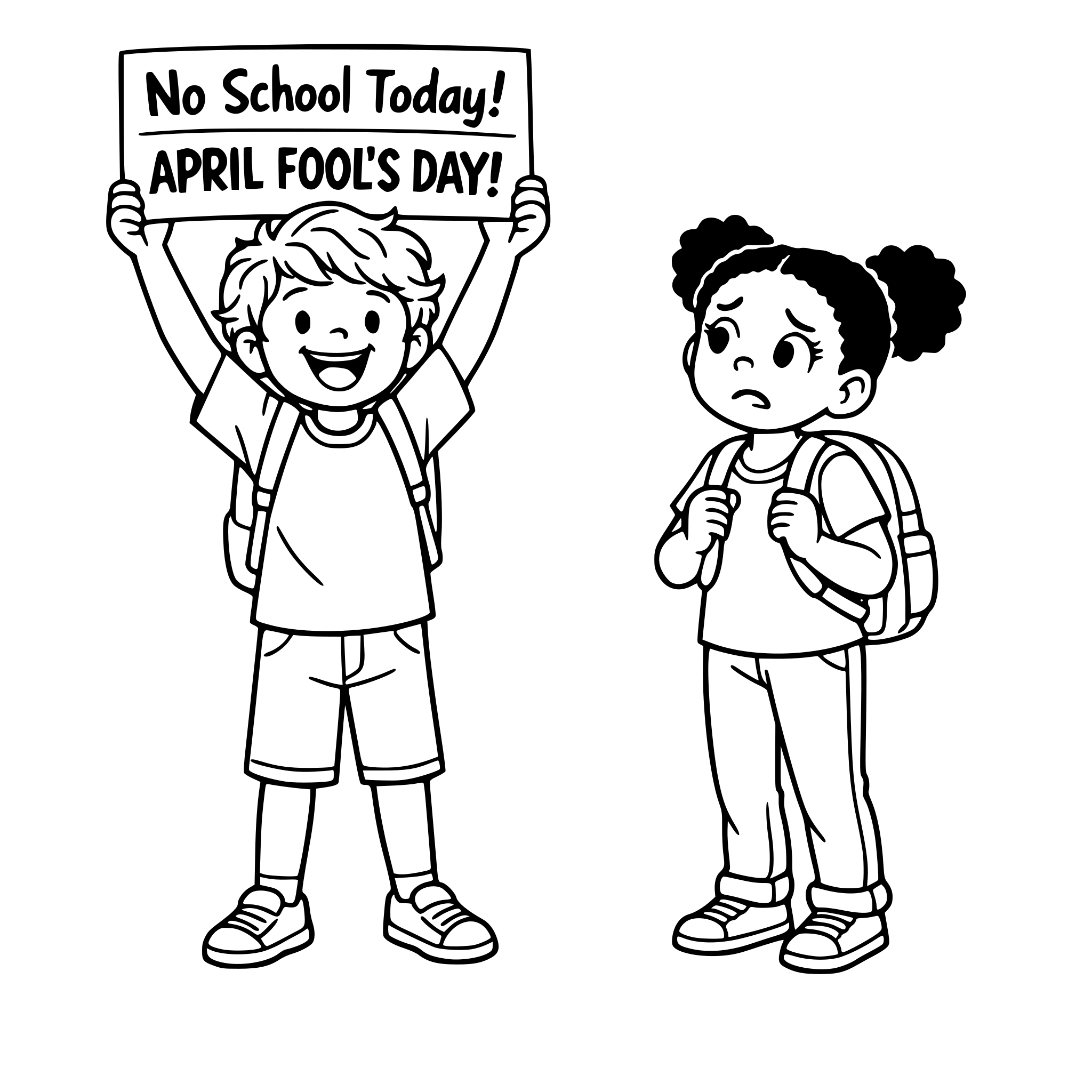 Create an image with simple, easy coloring lines of a full l