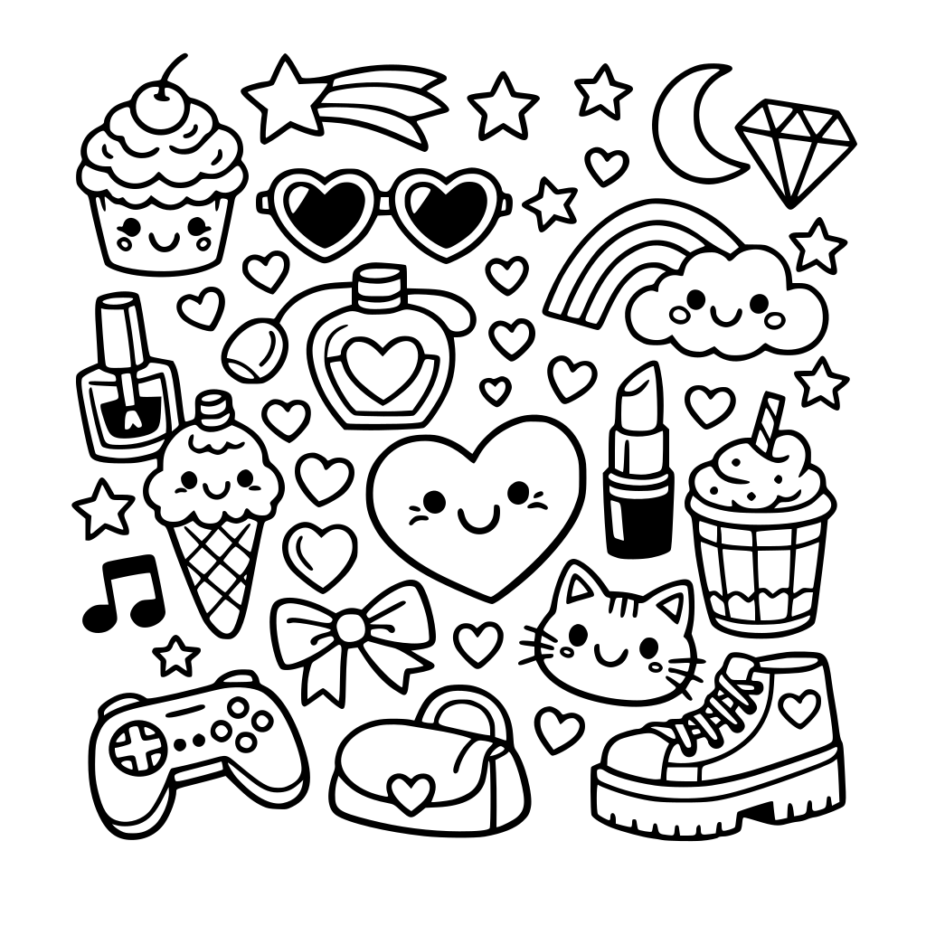 Random fun girly dooodle