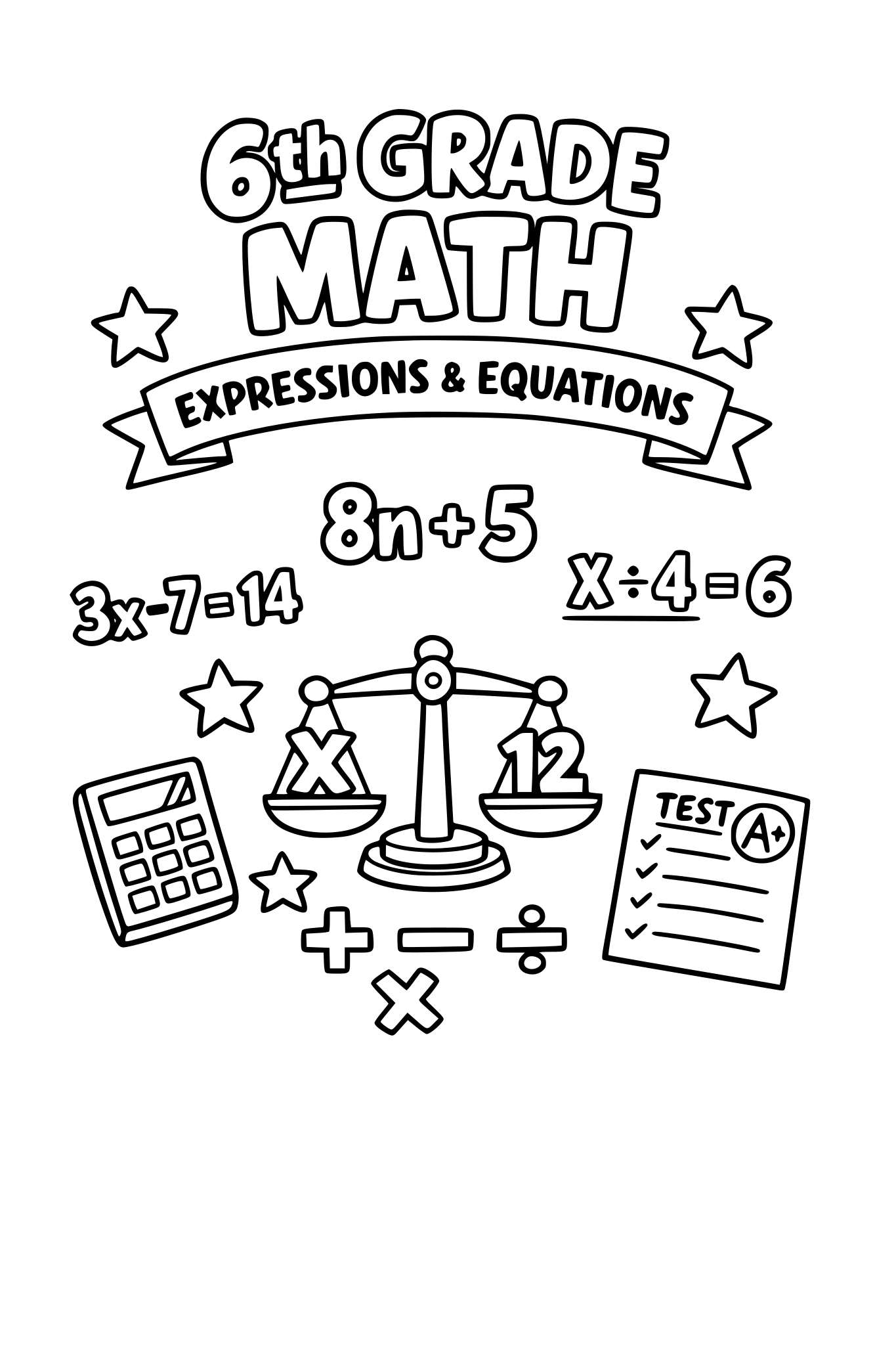 math, numbers, 6th grade, expressions, equations