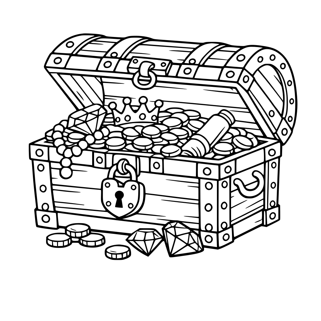 an antique treasureure chest