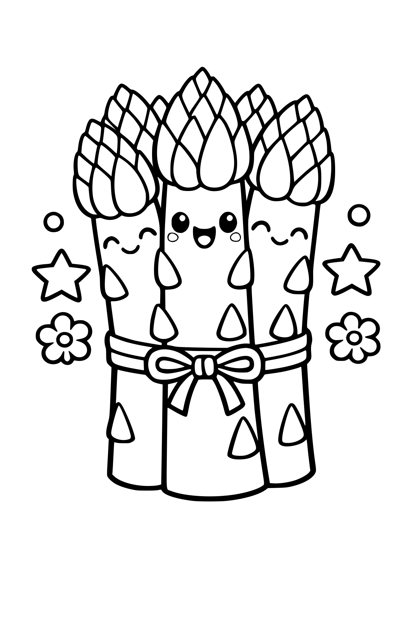 cute bunch of asparagus