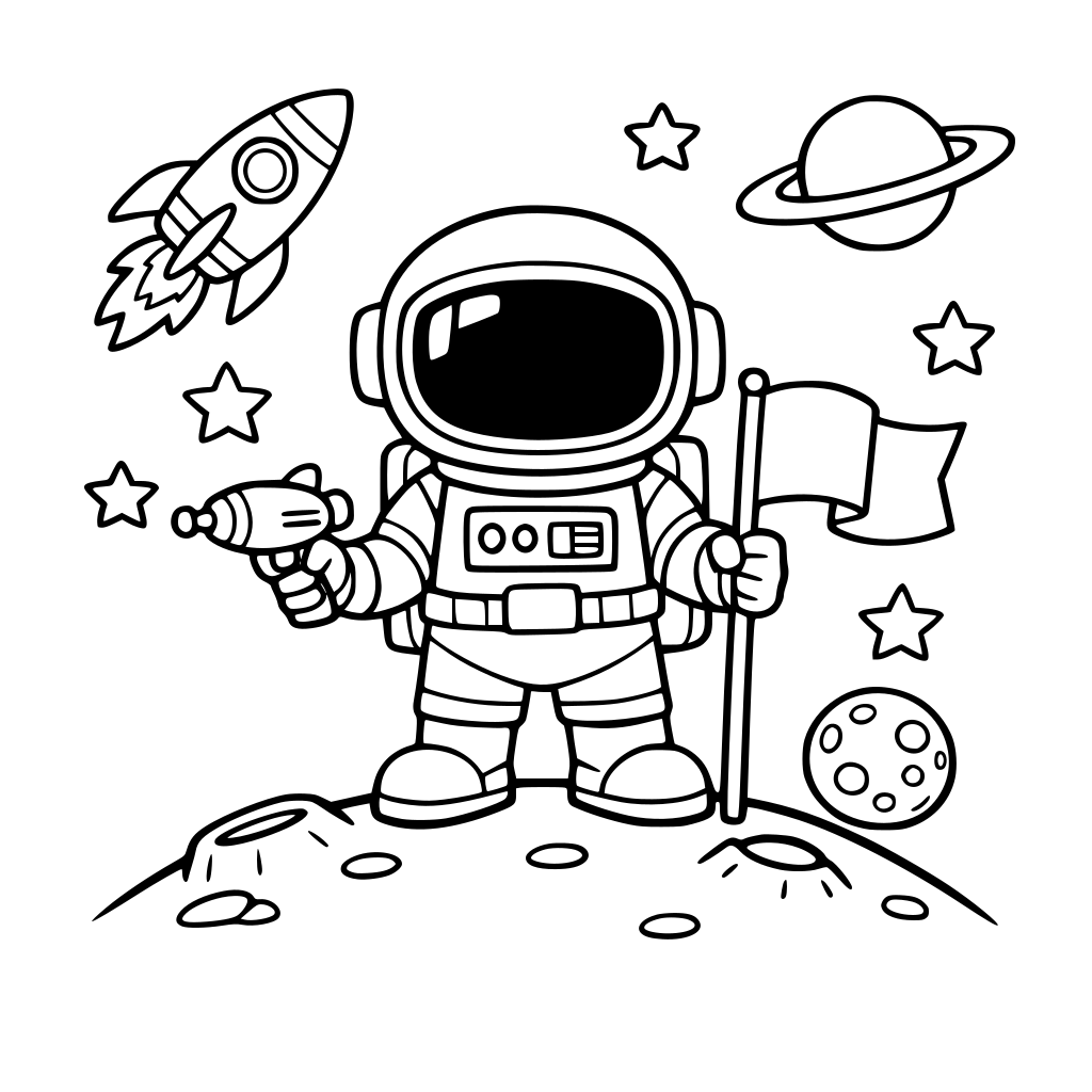 turn this image into a coloring book page