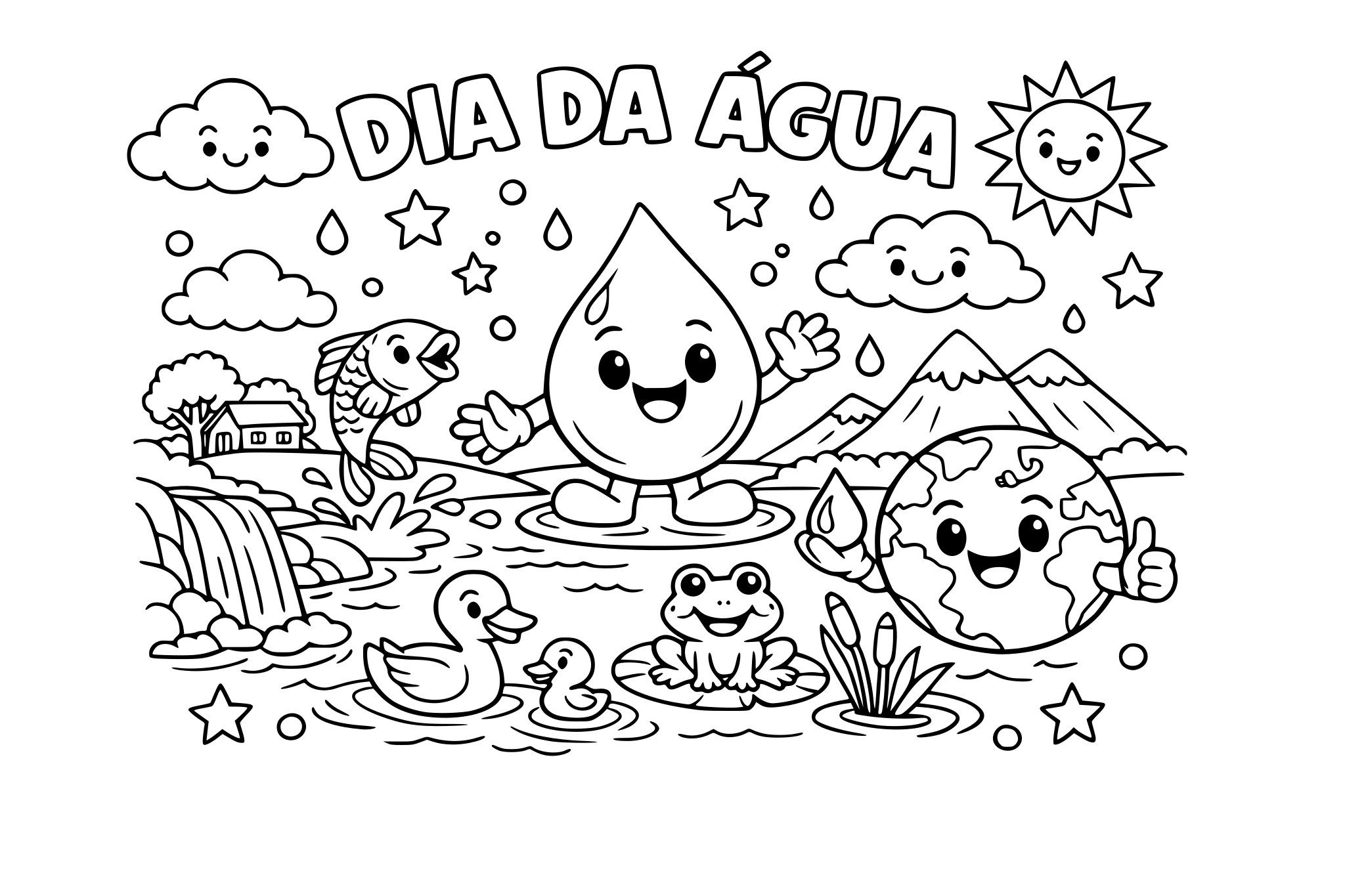 DESENHO DIA DA AGUA