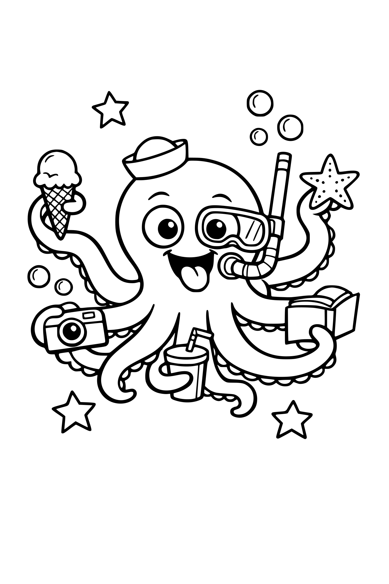 śmieszna ośmiornica