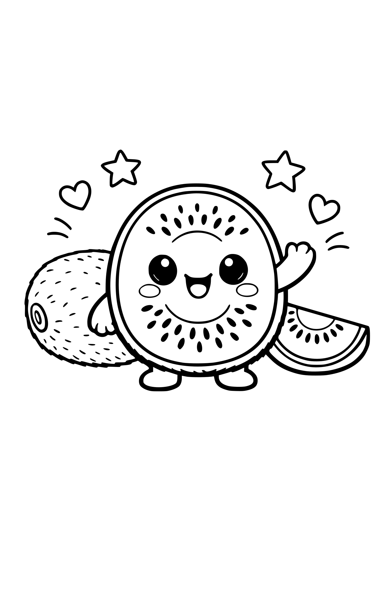 cute kiwi fruit