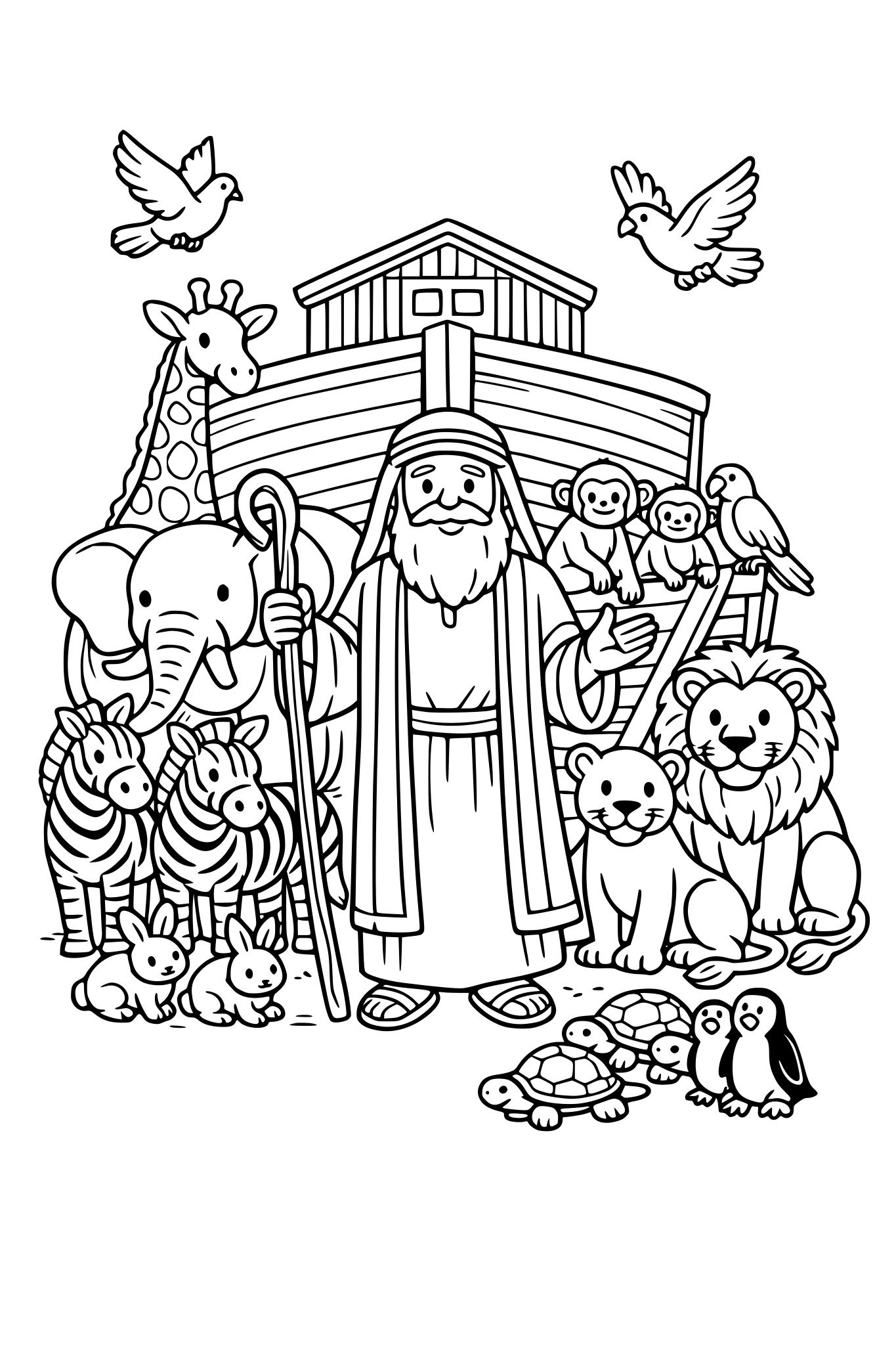 Noah, his ark and animles