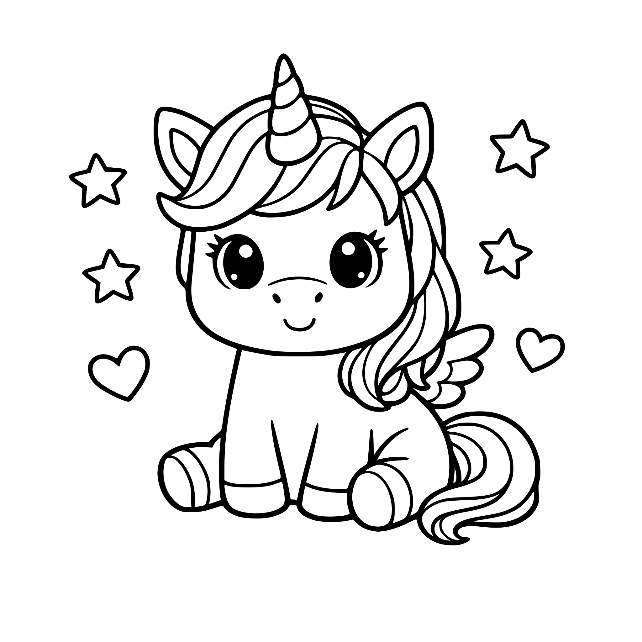 please produce an image of a cute unicorn