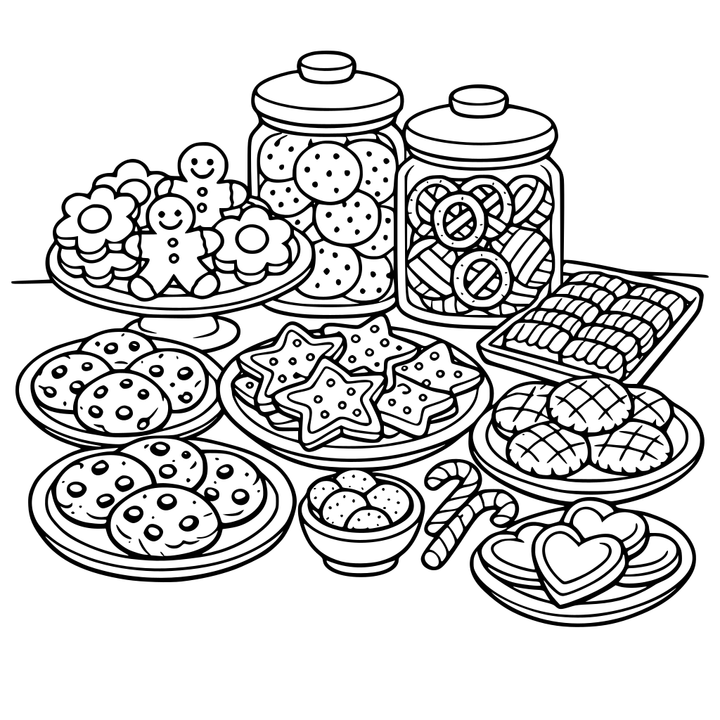 A table full of cookies