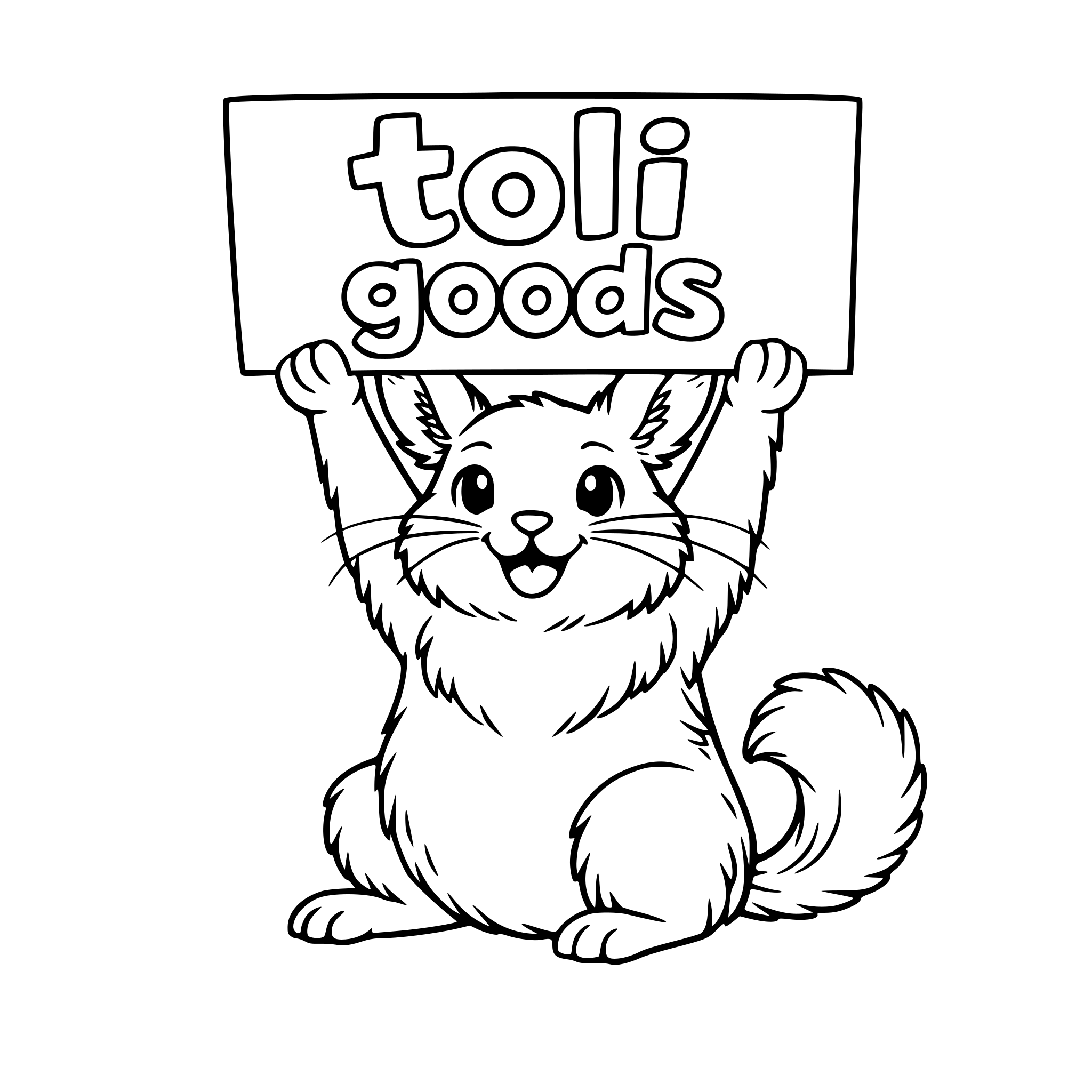 cachora colocando um cartas escrito toli goods