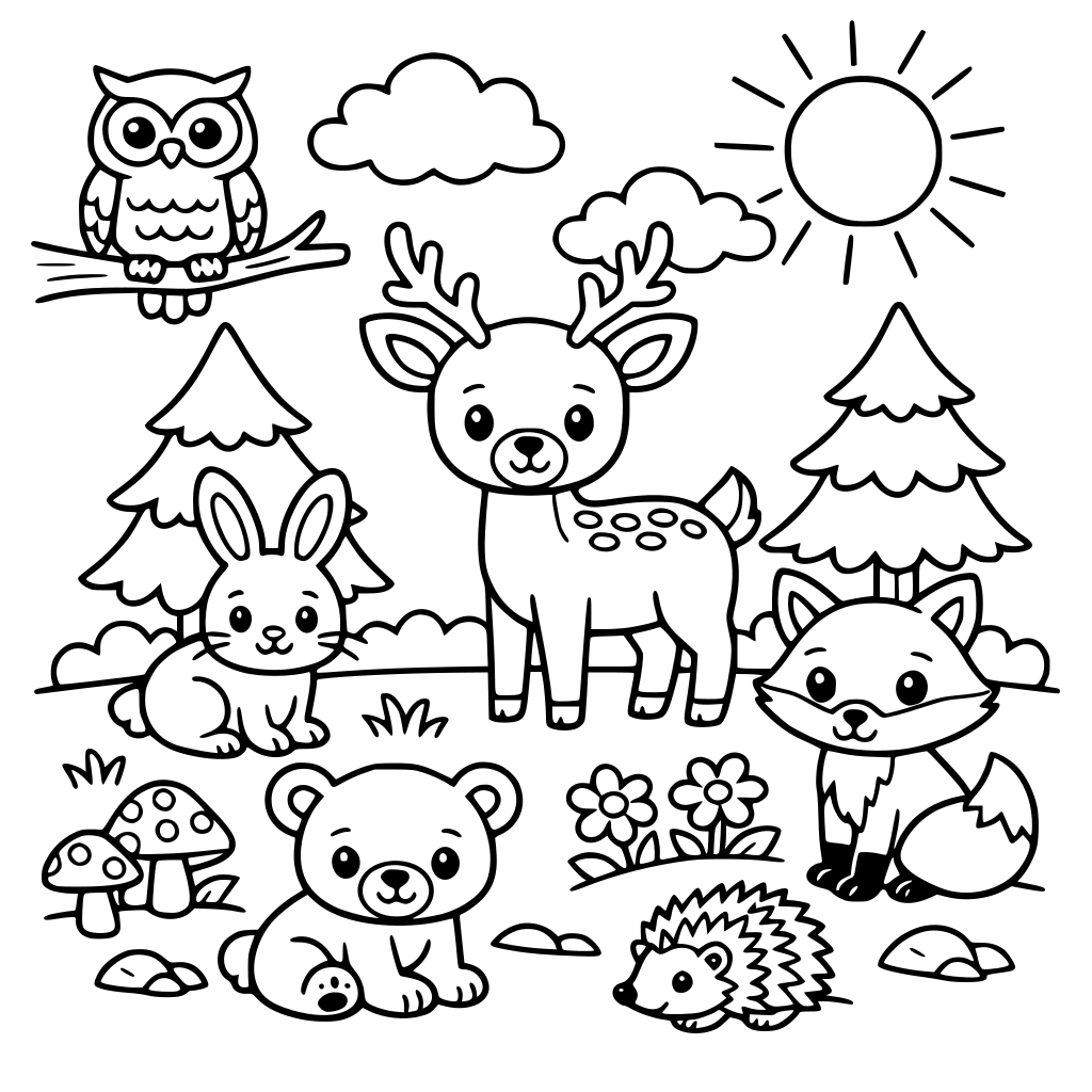 animals in the forest