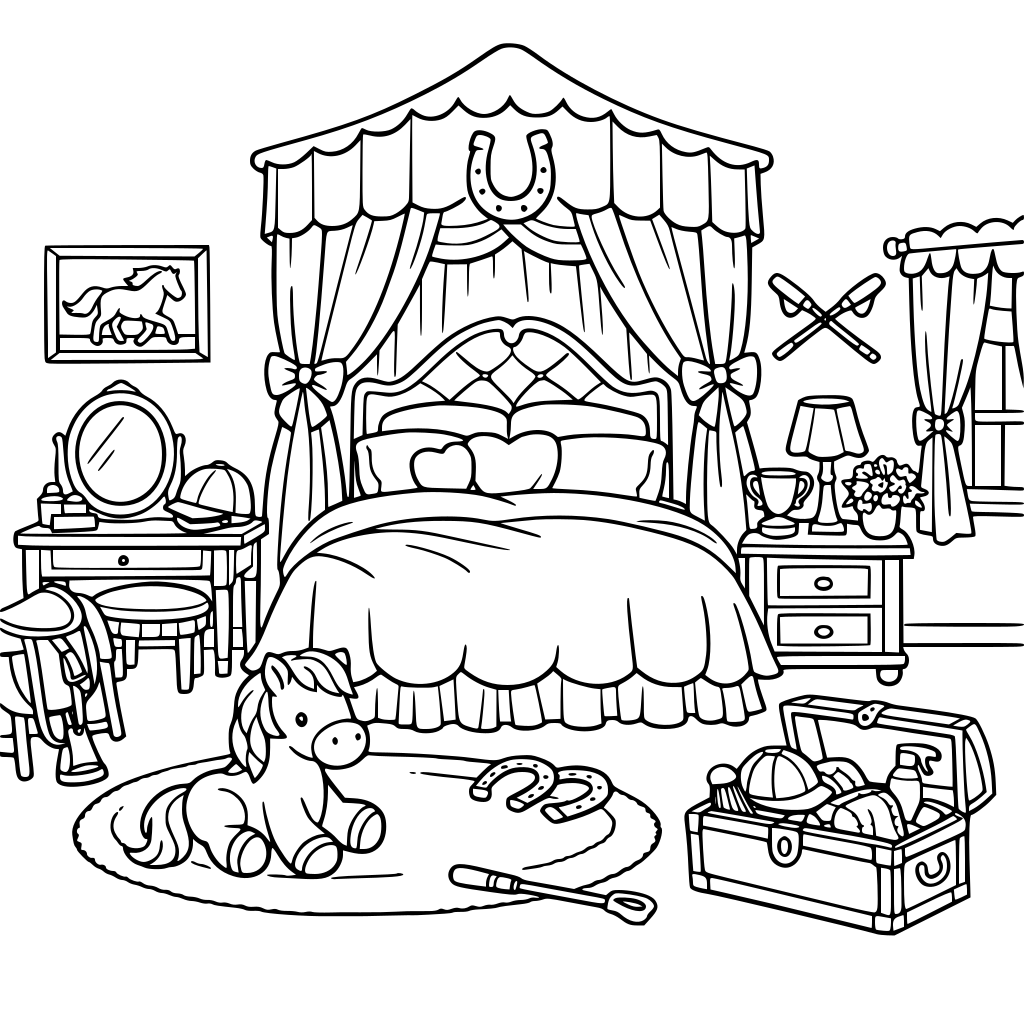 A pink pony club aesthetic fantasy master bedroom for girls & women