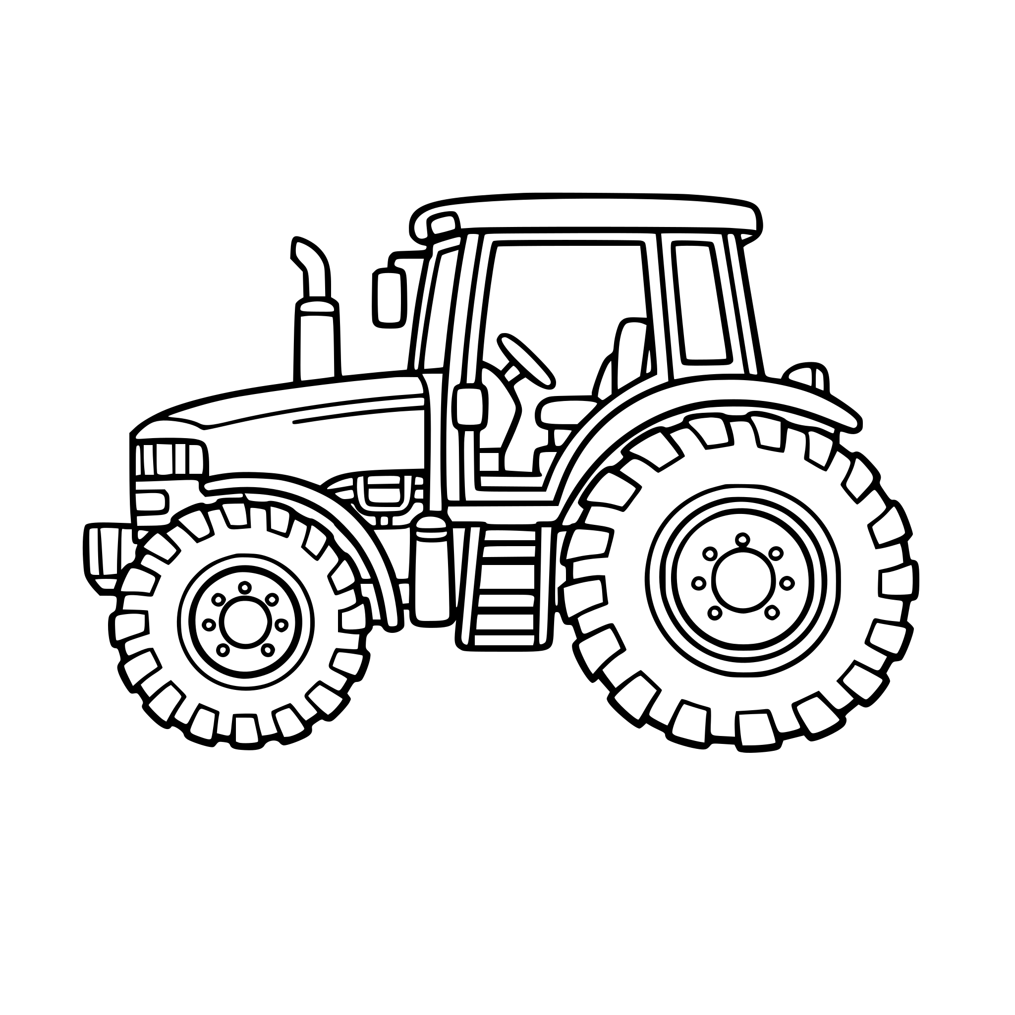 Des coloriages de tracteurs