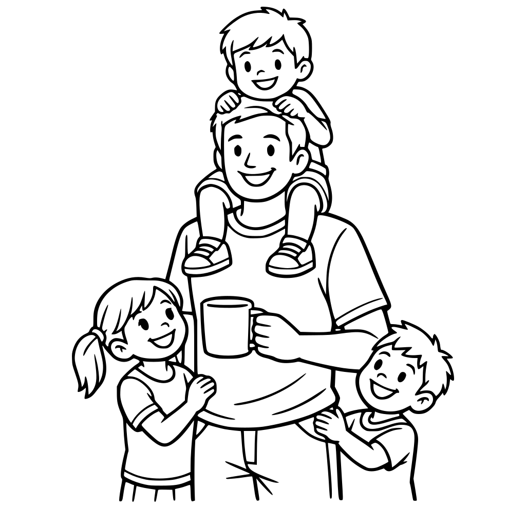 create an images of a father