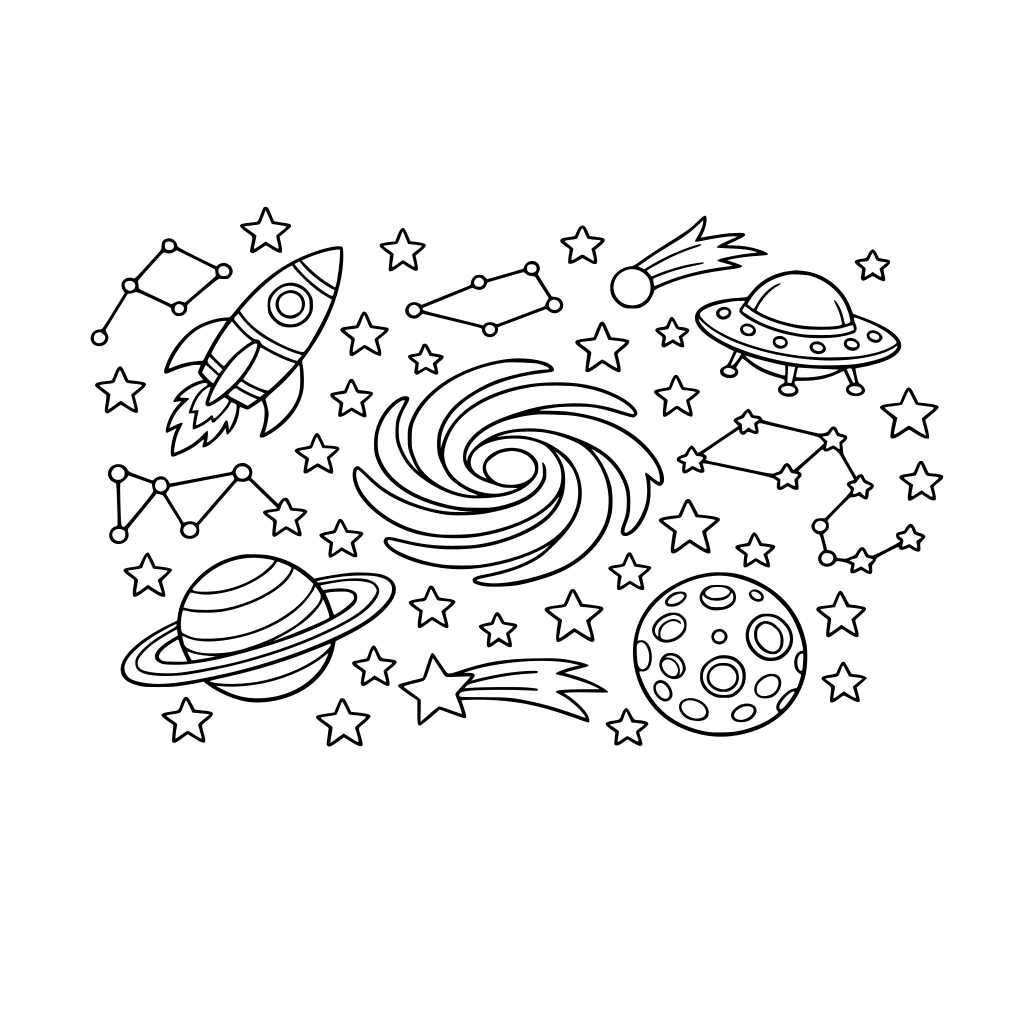 ESPACIO, GALAXIA, CIELO CONSTELACIONES