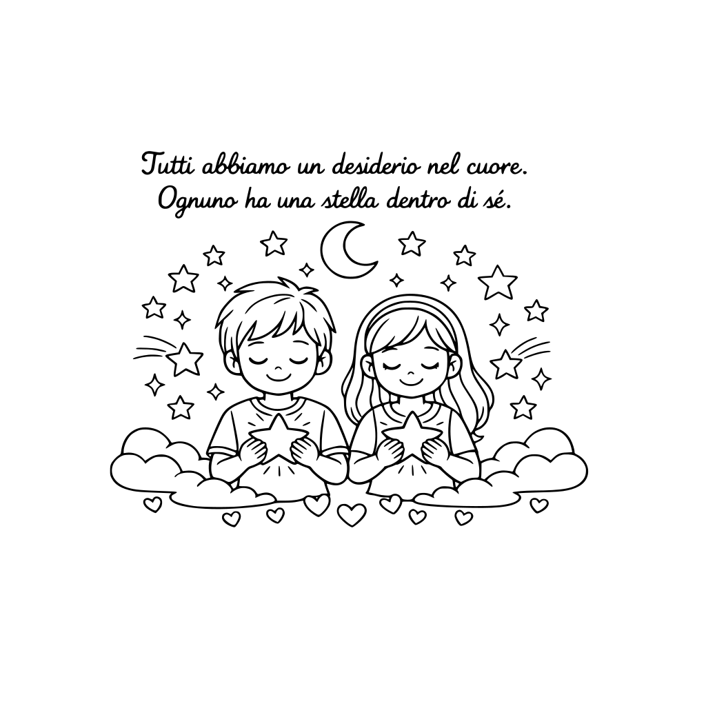 “Tutti abbiamo un desiderio nel cuore. Ognuno ha una stella dentro di sé.”