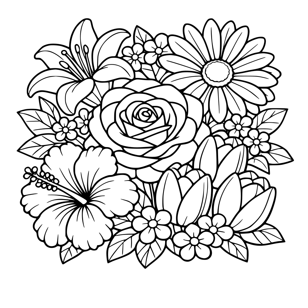 beautiful array of flowers