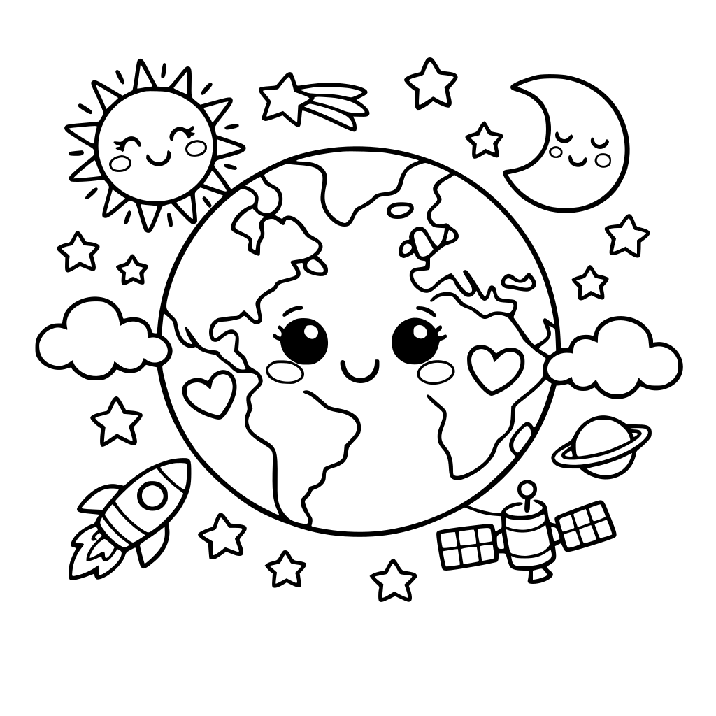 beautiful cute planet earth