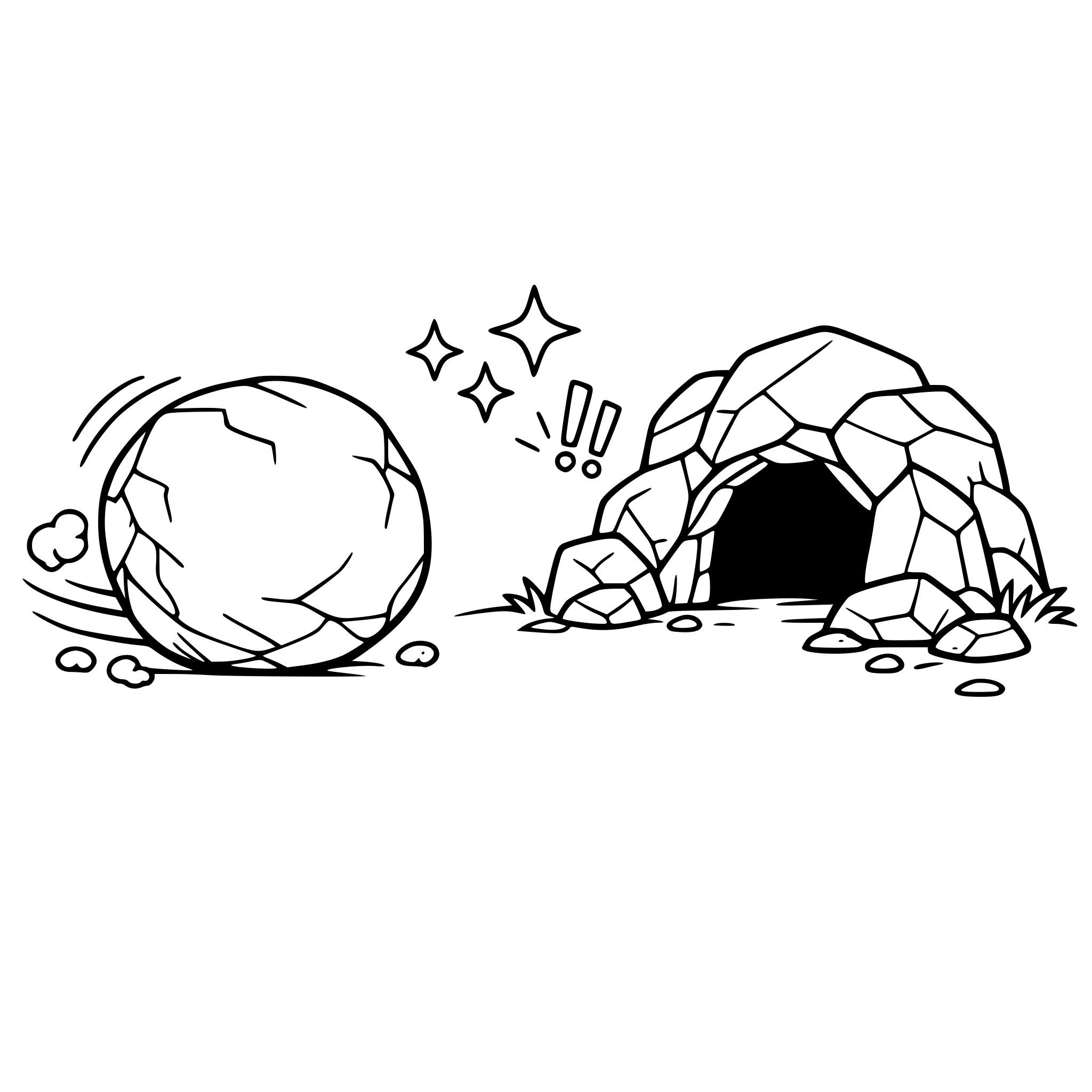 make a roll away rock for a stone