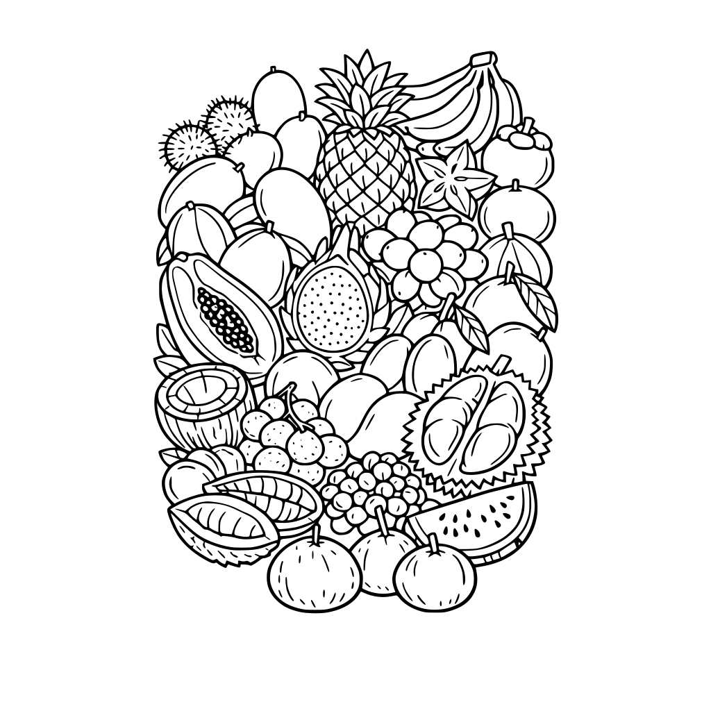 Compilation of various Filipino fruits, including 15 hidden mangoes