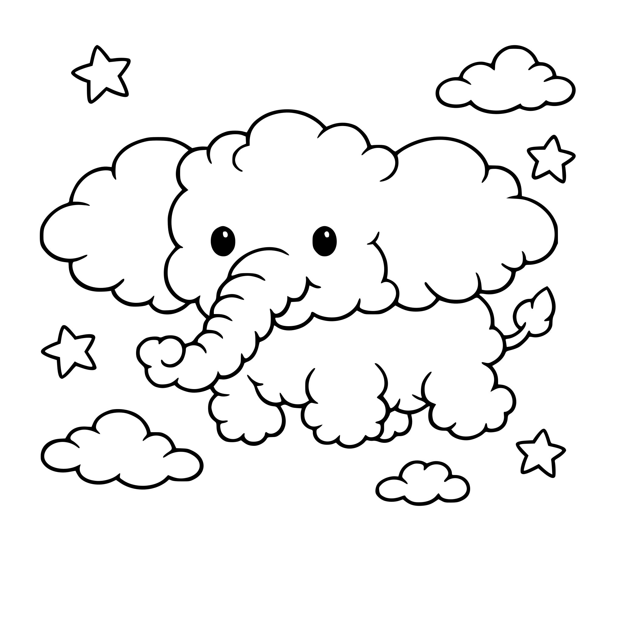 a cloud elephant in the sky