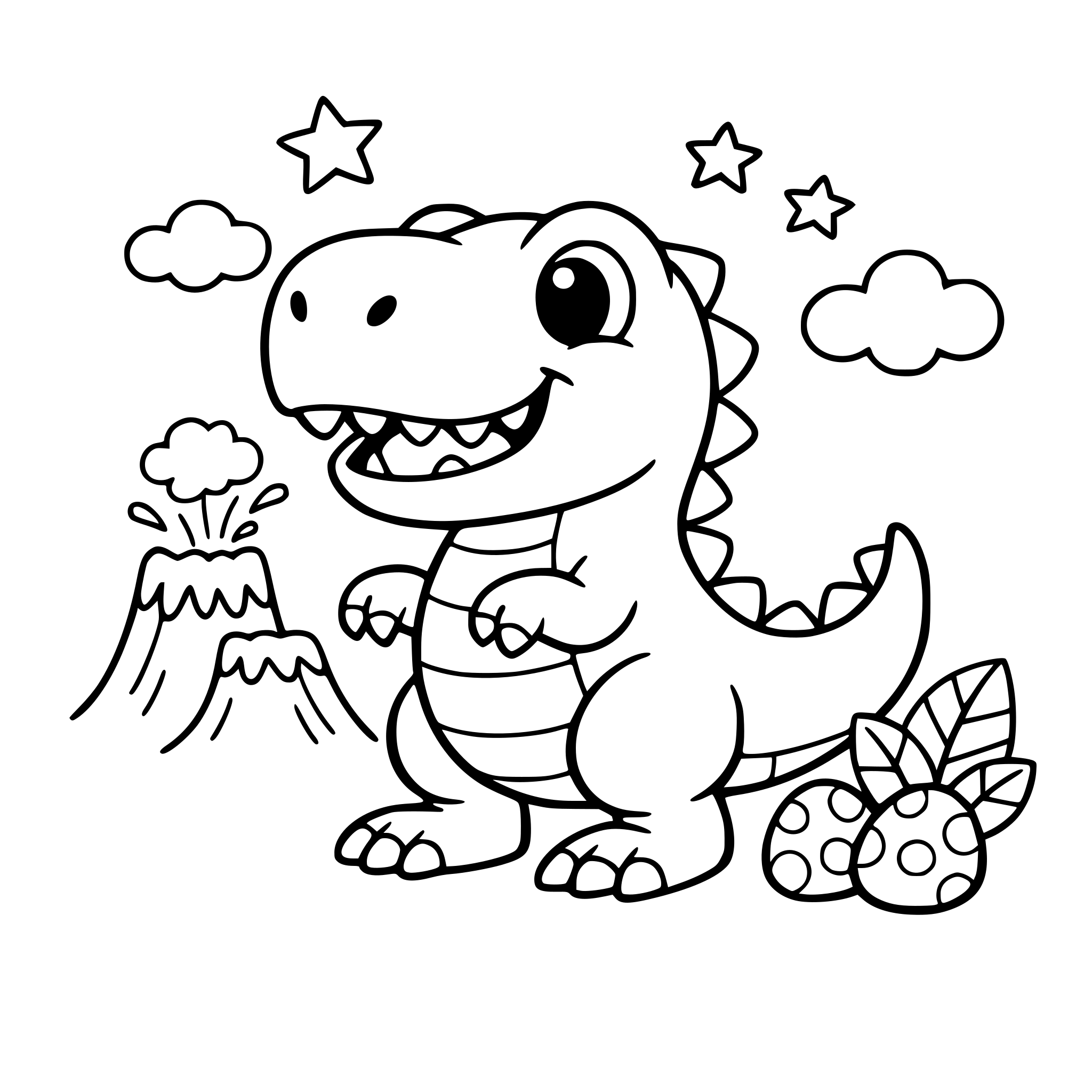 I want a kid friendly t-rex picture