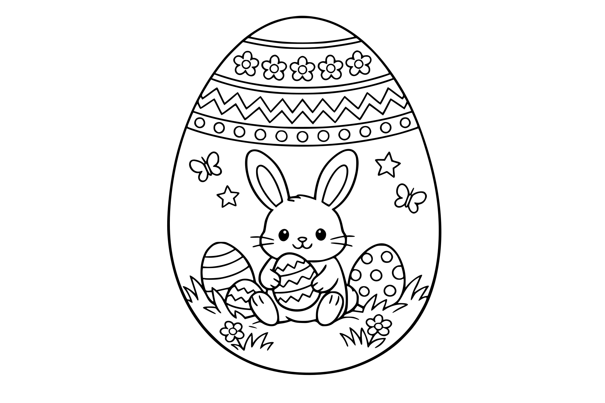 pisanka z zajaczkiem wielkanocnym