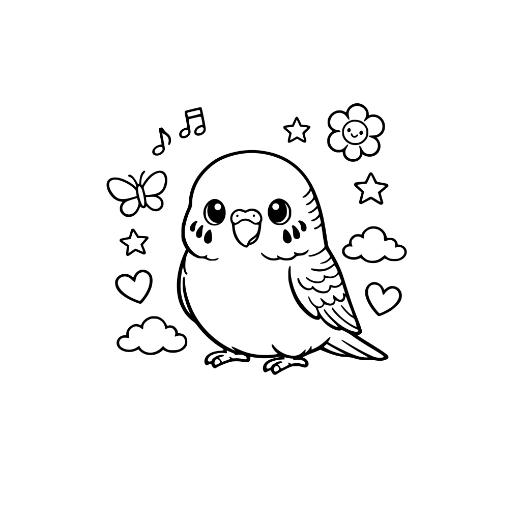 cute budgie